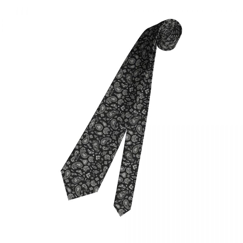 Custom Bandana Paisley Pattern Neck Tie Men Fashion Silk Party Necktie