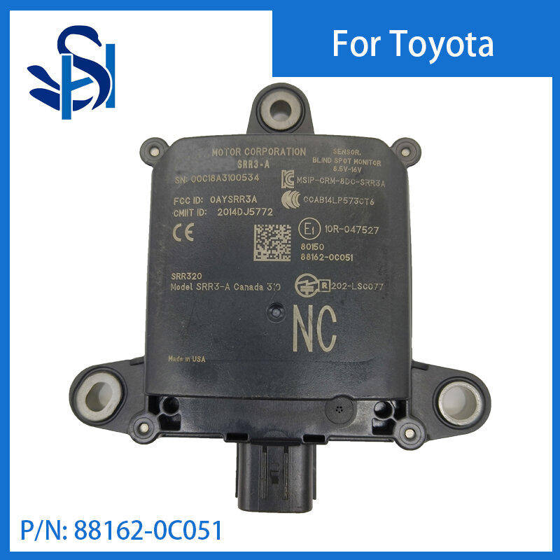 88162-0C051 Blind Spot Sensor Module Distance sensor Monitor for 2018-2021 Toyota Tundra