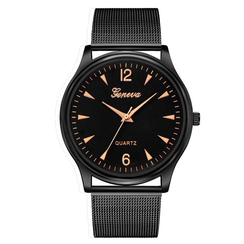 Jam tangan kuarsa baja tahan karat pria, arloji Fashion mewah dengan kalender, jam tangan perak elegan atmosfer