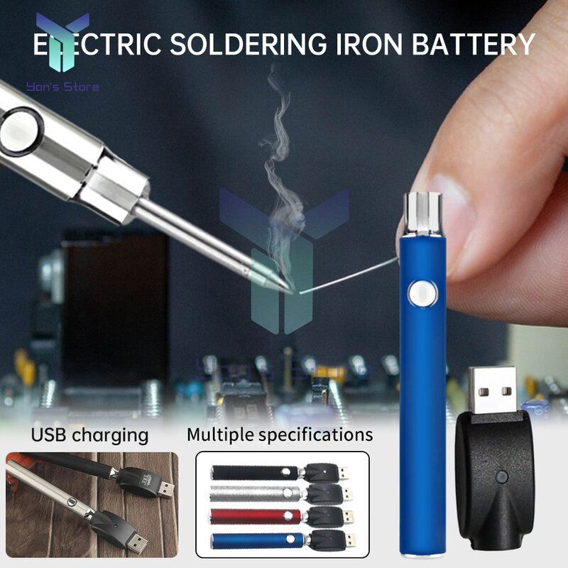 1100mah Gewinde Batterie wagen Stift knopf Batteries atz Wärme geräte Einstellung Heizung Mini Lötkolben Kit mit USB-Ladegerät