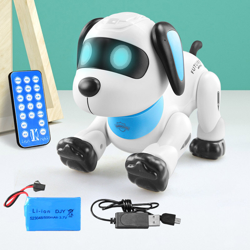 Giocattoli per bambini programmazione del controllo vocale a distanza Stunt Robot giocattolo per cani controllo vocale programmabile Touch-sense Music Dancing Toy Gift