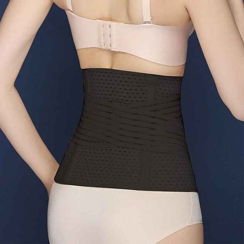 Correa de Abdomen posparto transpirable hueca para mujeres embarazadas, banda para el abdomen, cinturón tonificador de soporte para la espalda, cintura