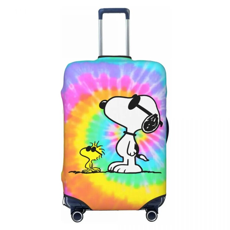 Custom Cute Cartoon Snoopy Luggage Cover Protector Fashion Travel Suitcase Covers for 18-32 Inch