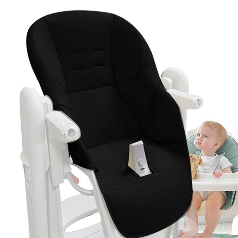 Miękki pokrowiec na krzesełko do karmienia Poduszka ze skóry PU i gąbki Wygodny pokrowiec na siedzenie dla chłopców i dziewcząt dla nowych rodziców
