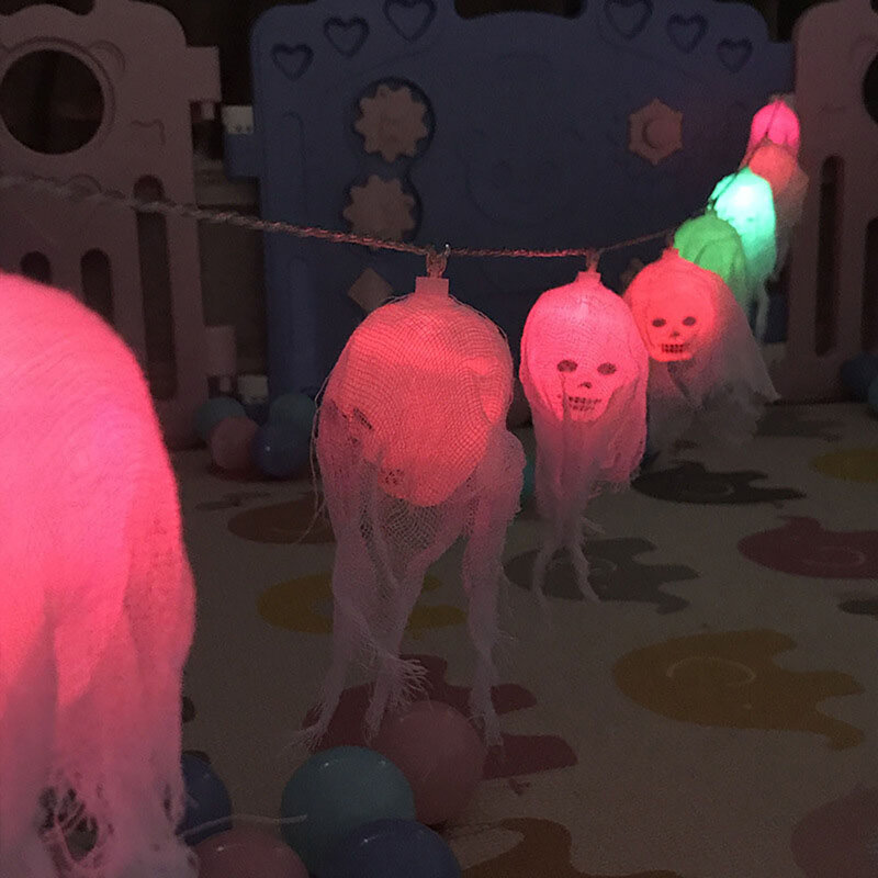 Guirnalda de luces LED para decoración de Halloween, juego de luces de eficiencia energética para niños, niñas, niños, regalo de fiesta