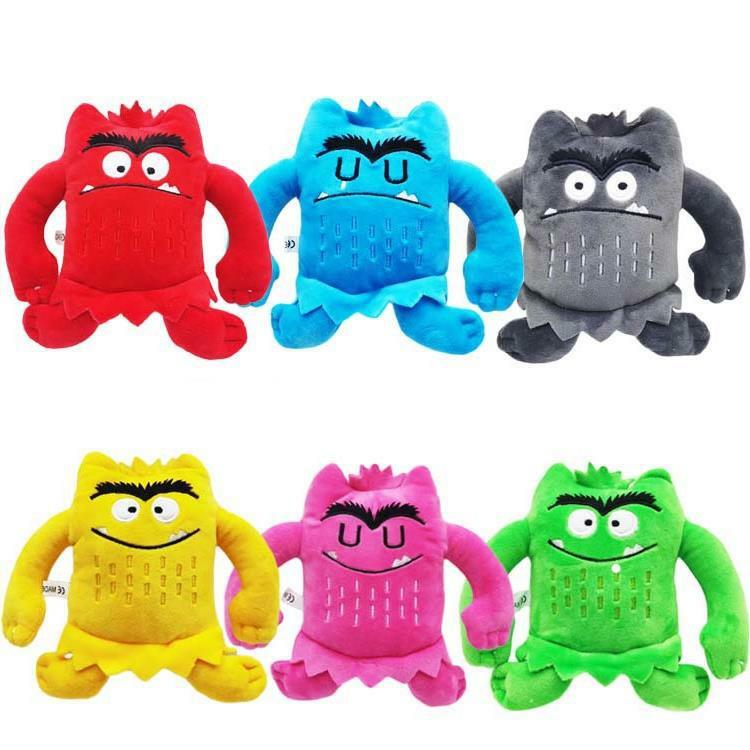 Funny The Color Monster Cartoon Angry Smile Shy Plush Toys for Kid Baby Plushie Cute Stuffed Doll Child Christmas Birthday Gifts