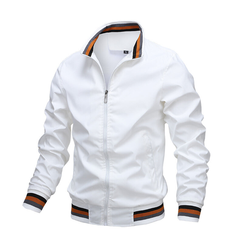 봄 여름 패션 방풍 바머 재킷 남성용, 캐주얼 아웃도어 스포츠 재킷 코트