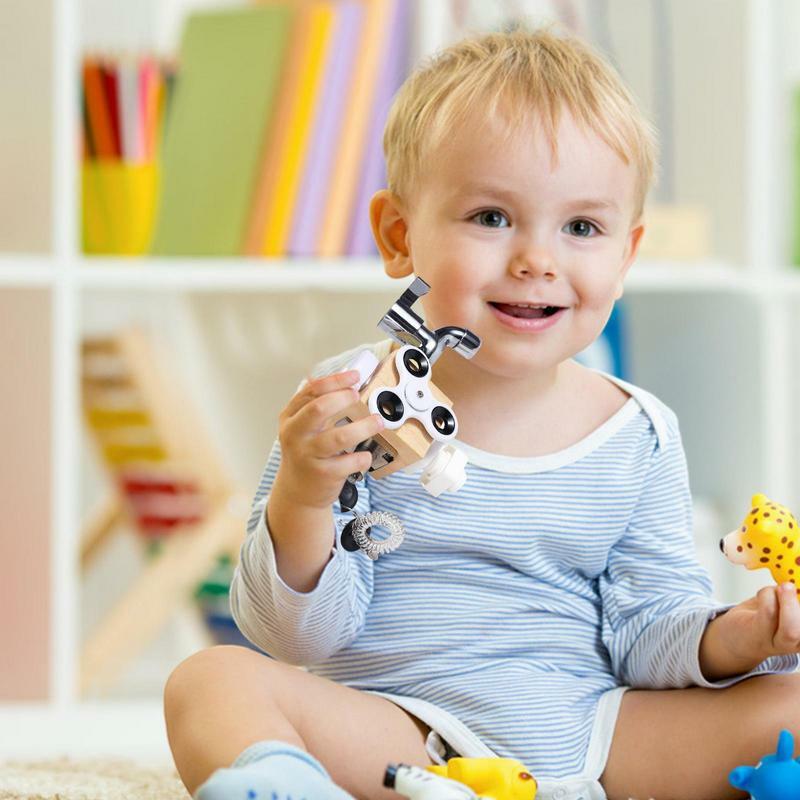 Zabawki Montessori ruchliwa kostka drewniana Montessori ruchliwa kostka ruchliwa kostka nauczanie edukacyjne kostka zabawki prezent dla