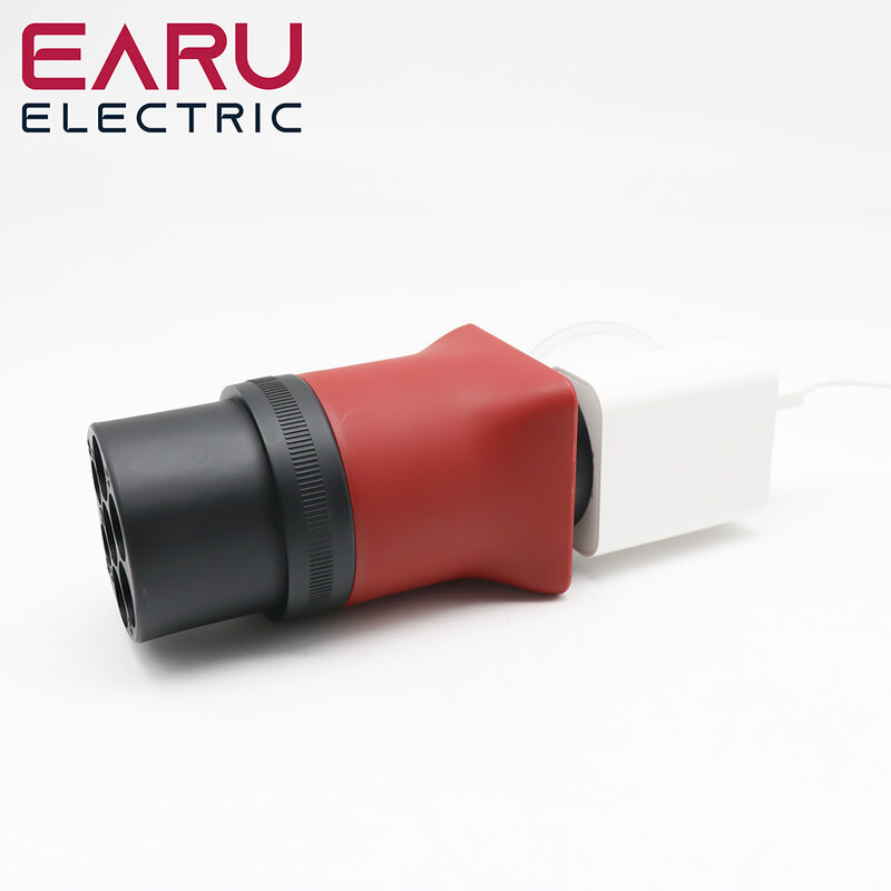 Portable 220V Type 2 Male Plug to Schuko Socket U Plug EV Charging Adapter For EV Charger EV Connector