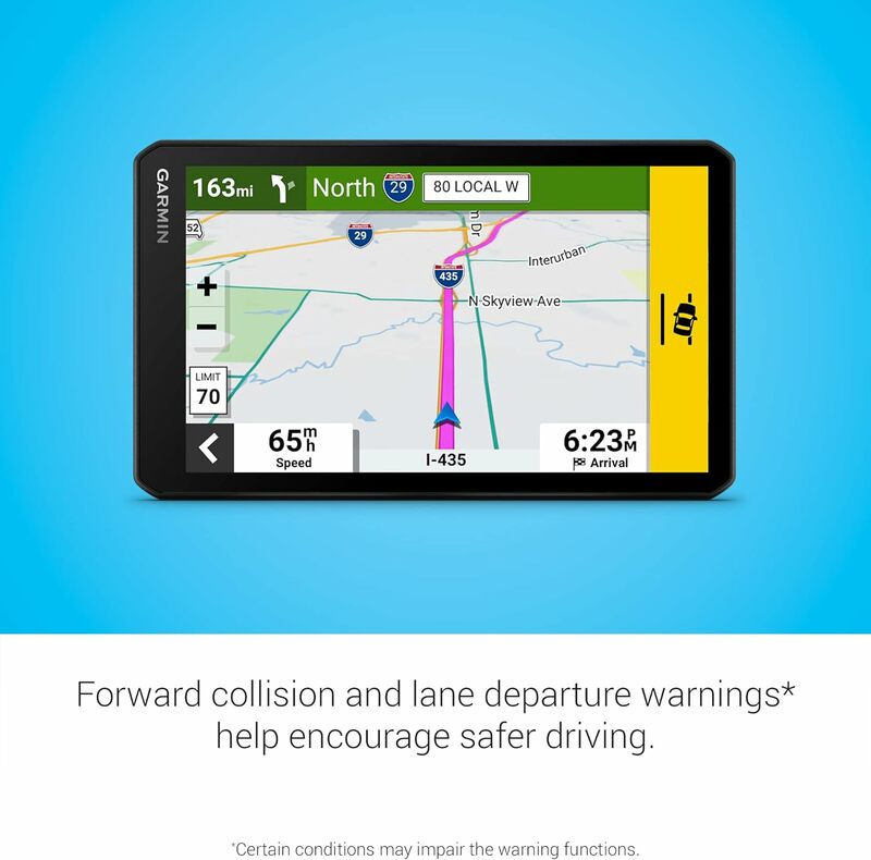 DriveCam™76, navigatore GPS per auto 7 "grande e facile da leggere, Dash Cam integrata, rilevamento automatico degli incidenti