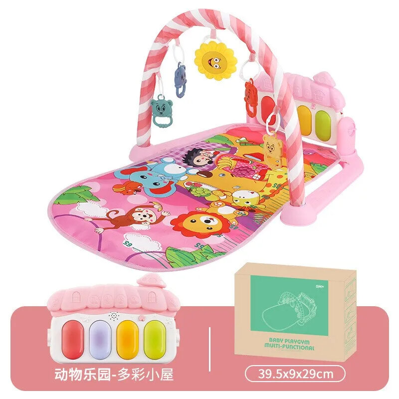 Baby Fitness Frame Floor Mat Newborn Piano Crawling Blanket Pedal Children Play Mat Rack Crawling Blanket Infant Play Rug Gifts