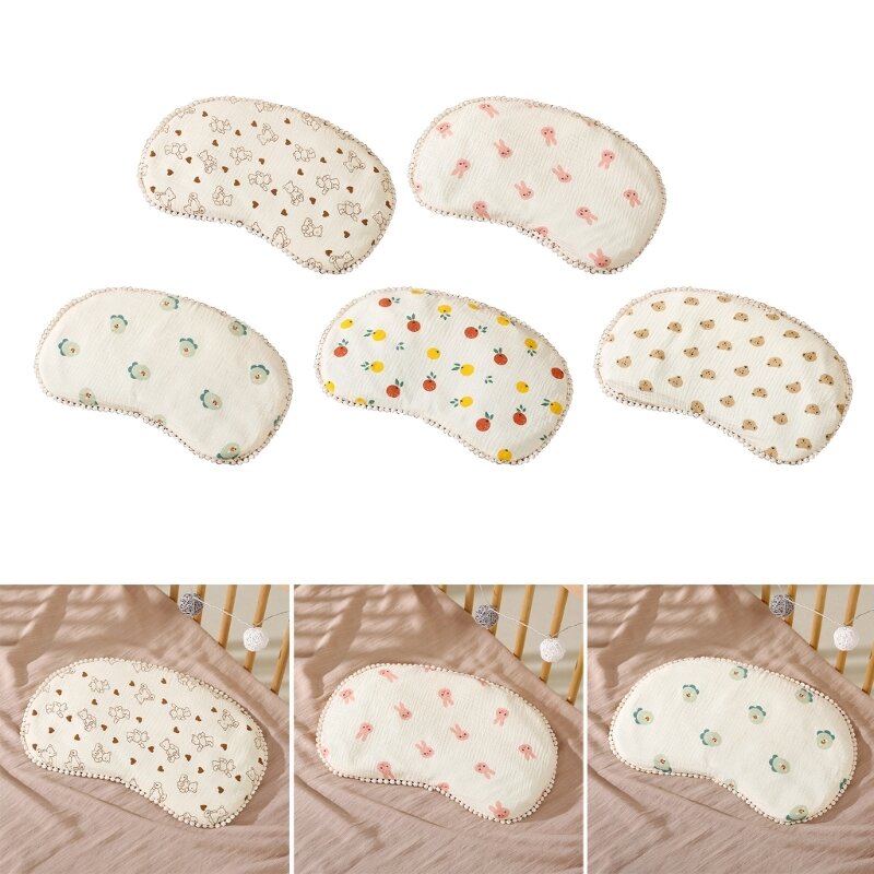 Babay Toddler Pillow Breathable Bedding Pillow with Animal  Breathable Buckwheat Husk Pillow for Sleeping