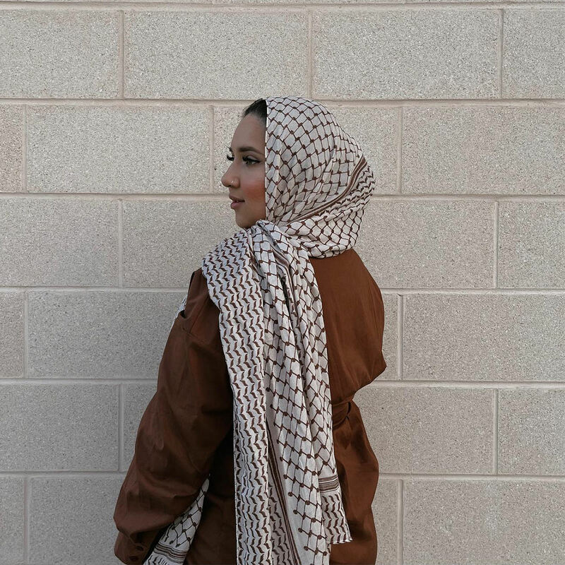 Bufanda con estampado de Keffiyeh para mujer, Hijab musulmán de alta calidad, chal de 2024x70cm, gran oferta, 185