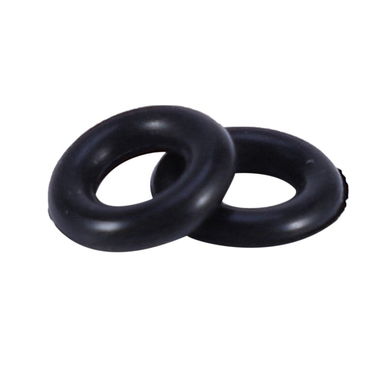 200 szt. Czarna guma uszczelnienie olejowe O pierścienie uszczelniające podkładki 8X4X2 Mm