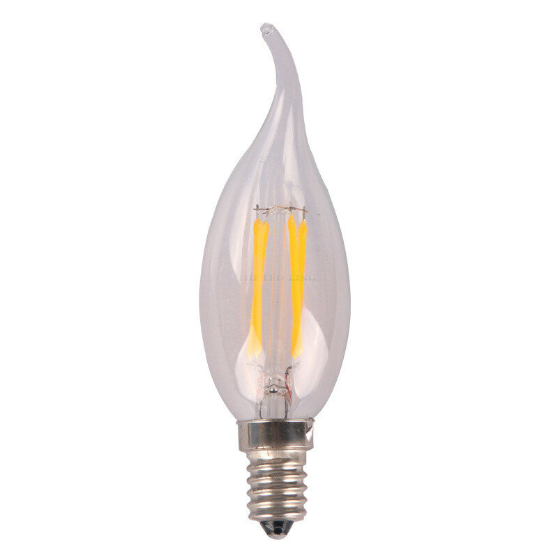 Ampoule Filament LED Edison E27, lampe vintage rétro, bougie diammable G95 220V, éclairage COB, décor de maison, C35 E14