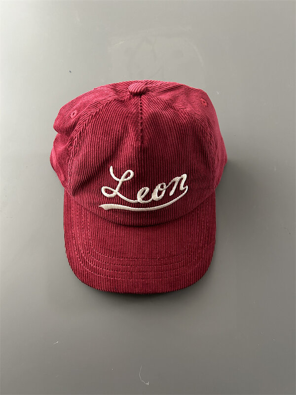 Новое поступление, роскошная Вельветовая Мужская и женская кепка 2024 Leon с вышивкой, Снэпбэк Кепка, бейсболка, повседневные бейсболки #798