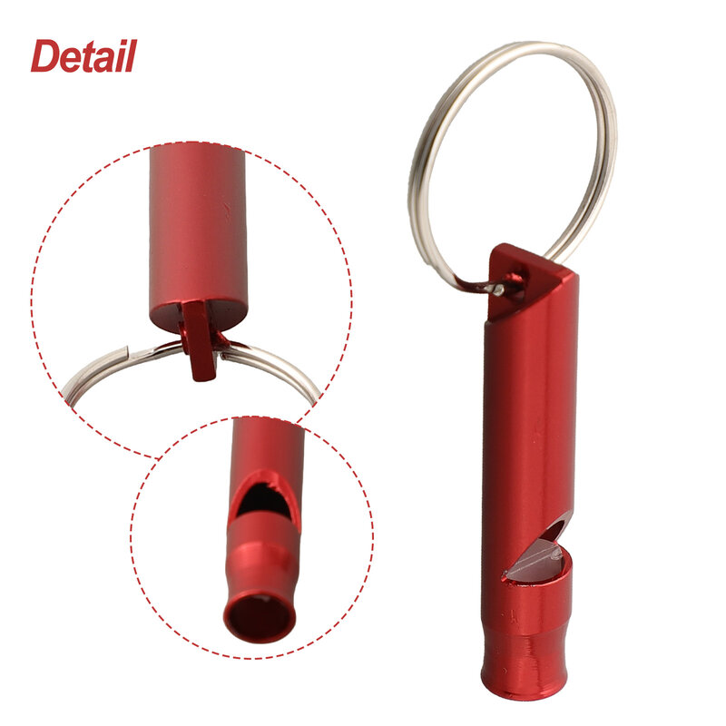 Hiking Keychain Whistle Outdoor 1pc Training 45*8mm Aluminum Alloy Distress Feeding Helper Pet For Birds For Dogs