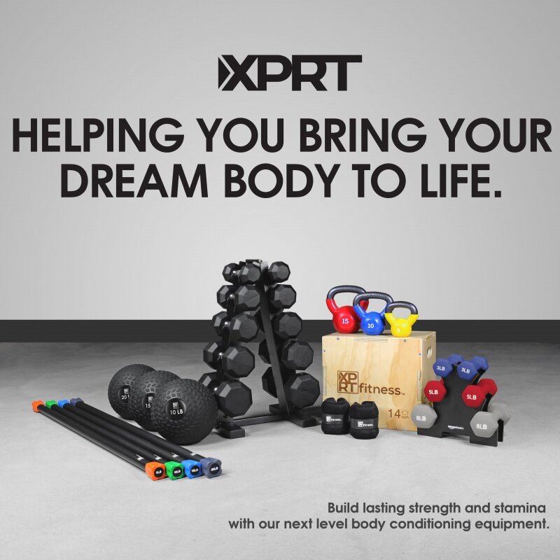 XPRT rak Dumbbell Fitness, dudukan penyimpanan bobot
