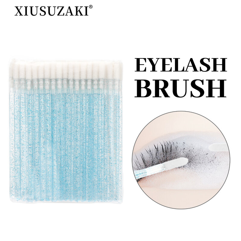 XIUSUZAKI 100 Pcs Micro Aplicador Escova, Cotonetes, descartáveis Eye Lashes Mascara Wands para Extensão dos Cílios