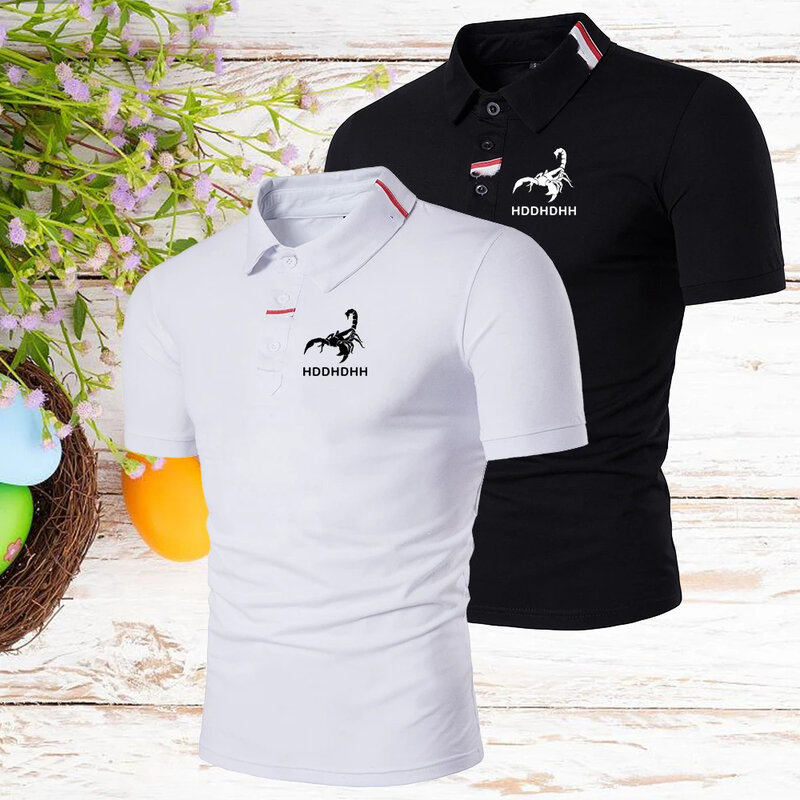Hddhdhh Marken druck Sommer neue Polos hirts kurze Ärmel männliche Tops Casual Sport T-Shirts T-Shirt