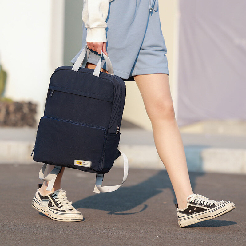 여성용 접이식 미적 배낭, 야외 스포츠 학생 책가방, 여행 경량 노트북 가방, 대용량 십대 배낭