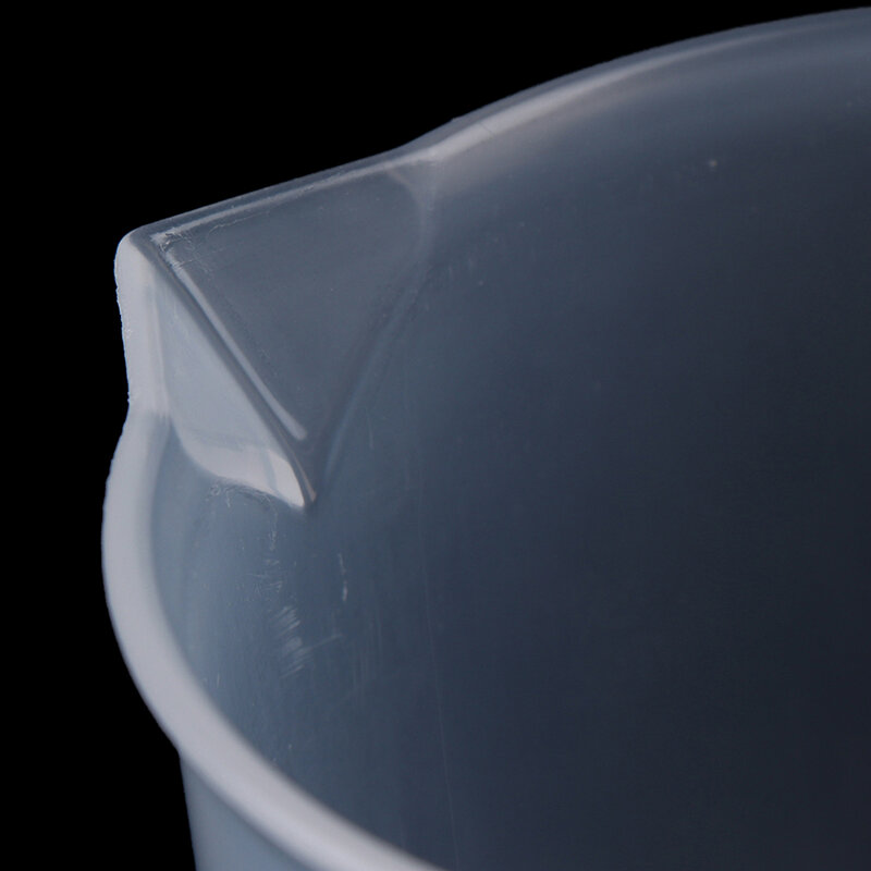 2Pcs transparent kitchen laboratory plastic volumetric beaker measuring cup