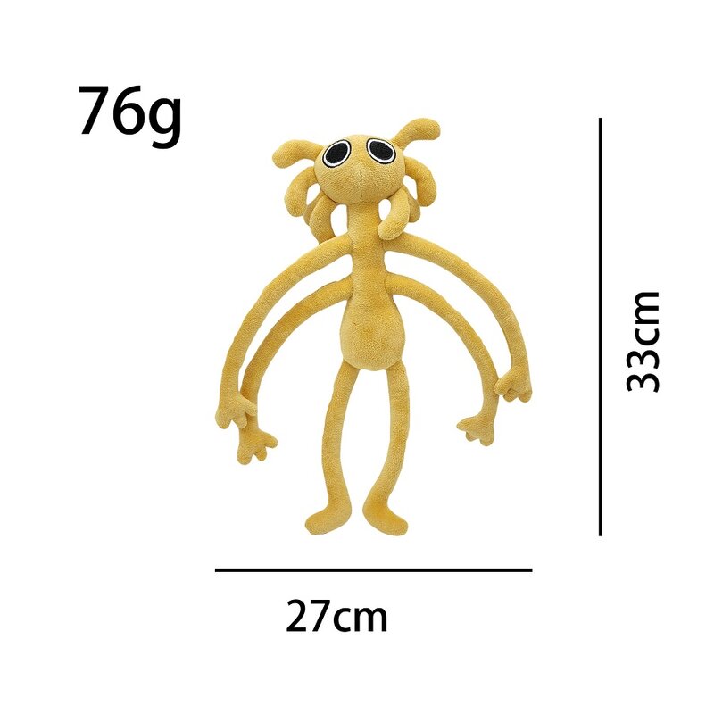 Teman-teman Pelangi Mainan Mewah Gatten dari Banban Boneka Karakter Permainan Kartun Monster Mainan Figur Anime Hadiah Mainan Boneka