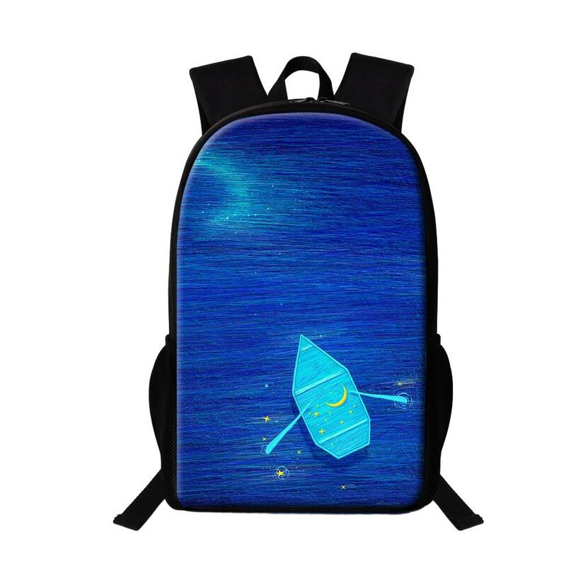 16 Inch School Backpack For Teenage Girls Colorful Oil Painting Sublimation Bookbag For Primary Student Multifunctional Backpack