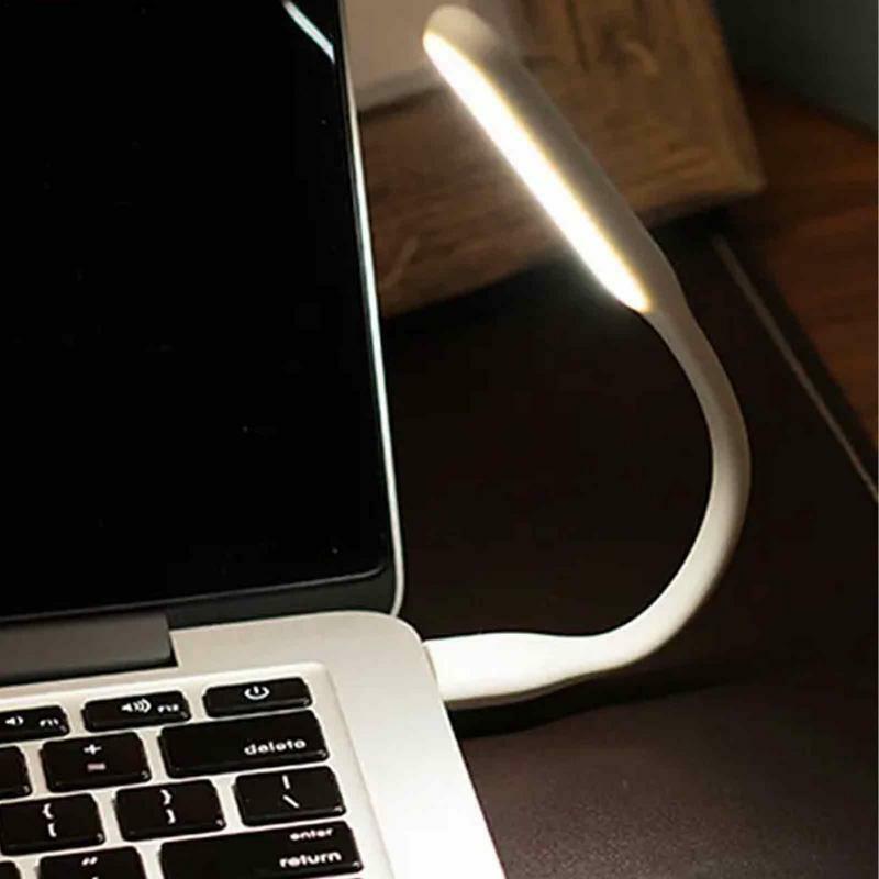 ミニUSBポータブル読書灯,LEDライト,USB,折りたたみ式,防水,パワーバンク付き,ノートブック用