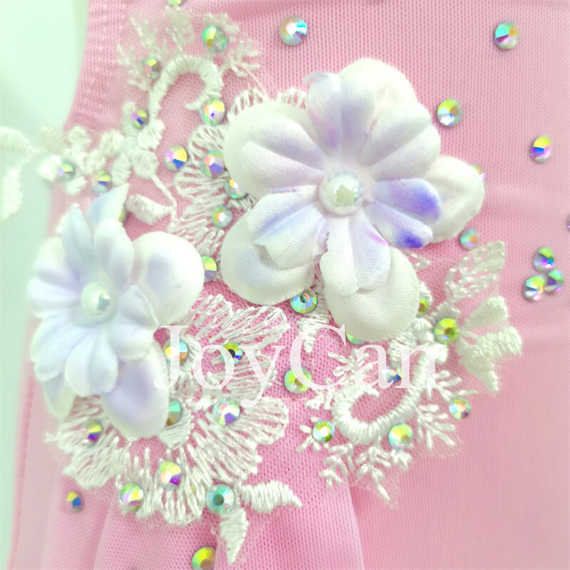Joycan lyrisches Tanz kleid rosa Jazz Tanz kostüm Pole Dance Kleidung Mädchen Performance Training