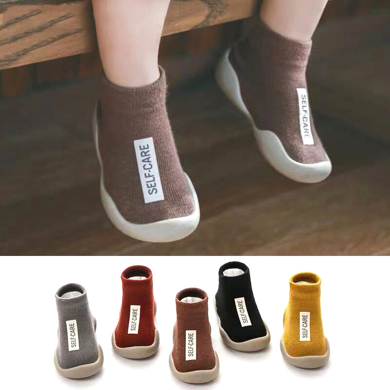 Zapatos de primeros pasos para bebé, niño y niña, suela de goma suave, descalzo, primavera y otoño