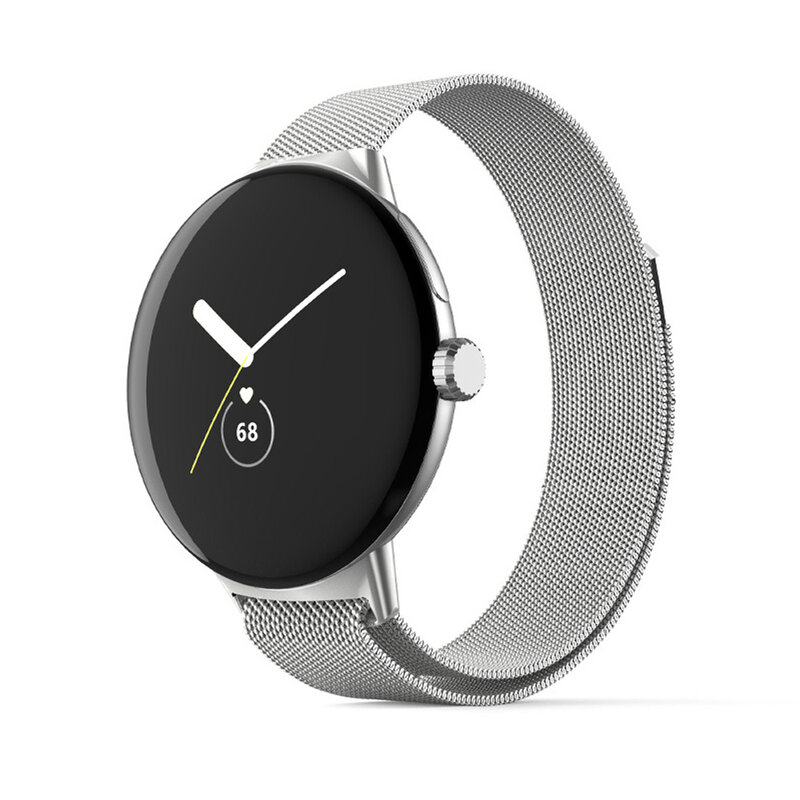 Pixel pulseiras de relógio magnético para google pixel pulseiras de relógio smartwatch pulseira de aço inoxidável accessorie