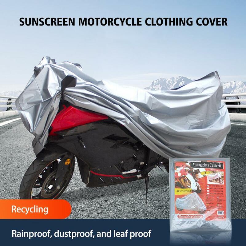 Motocicleta exterior e interior capa protetora, impermeável, bicicleta, scooter, chuva, poeira, prova UV, capa de proteção solar para moto