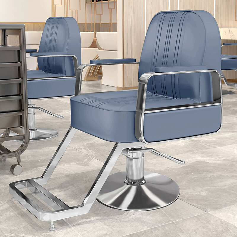 Sprzęt do toczenia krzesła fryzjerskie fryzjerski obrotowe piękno estetyczne krzesła fryzjerskie do twarzy Friseurstuhl meble do salonu YQ50BC
