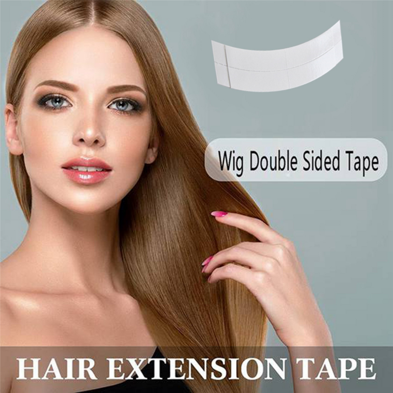Fixed Double Sided Wig Tape, Extensão adesiva Faixa de cabelo, impermeável para Toupees Lace, Linha de corte, 180 pcs por lote