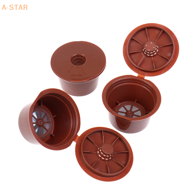 3PCS Reusable Coffee Capsules For Caffitaly Refillable Coffee Pods Plastic Fit For Caffitaly Coffee Filter Food Grade PP Plastic