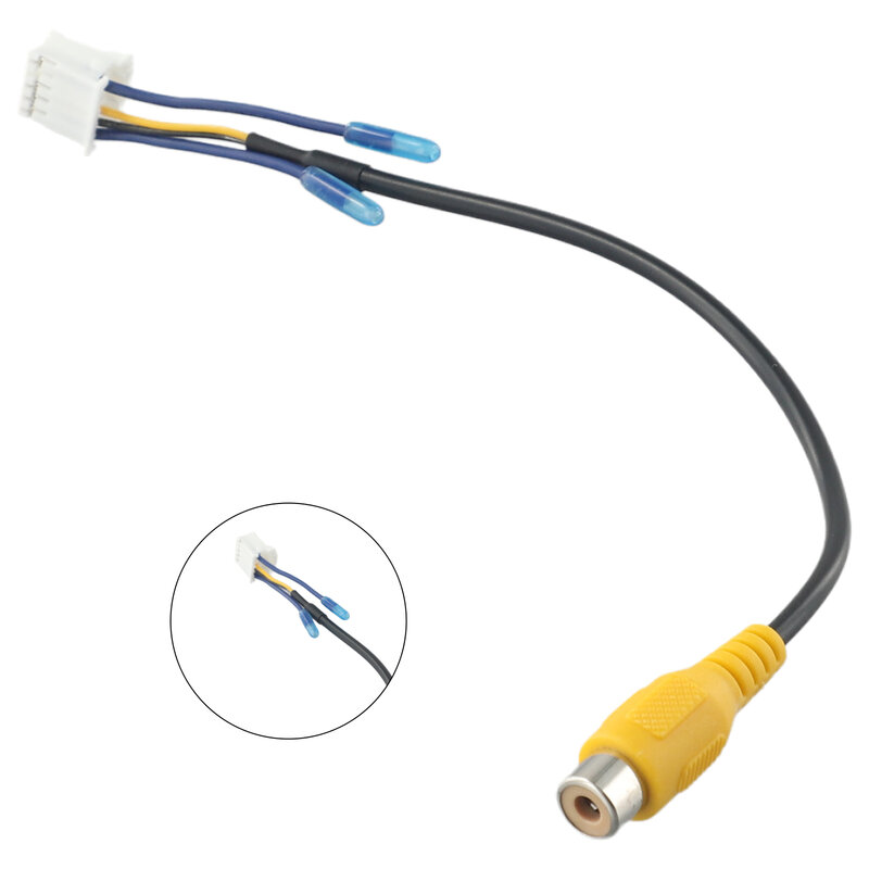 Car RCA Reversing Rear View Cable Adaptor For Car Stereo Radio DVD 10 Pins Rear View Backup-Camera Cable Connector ForAndroid