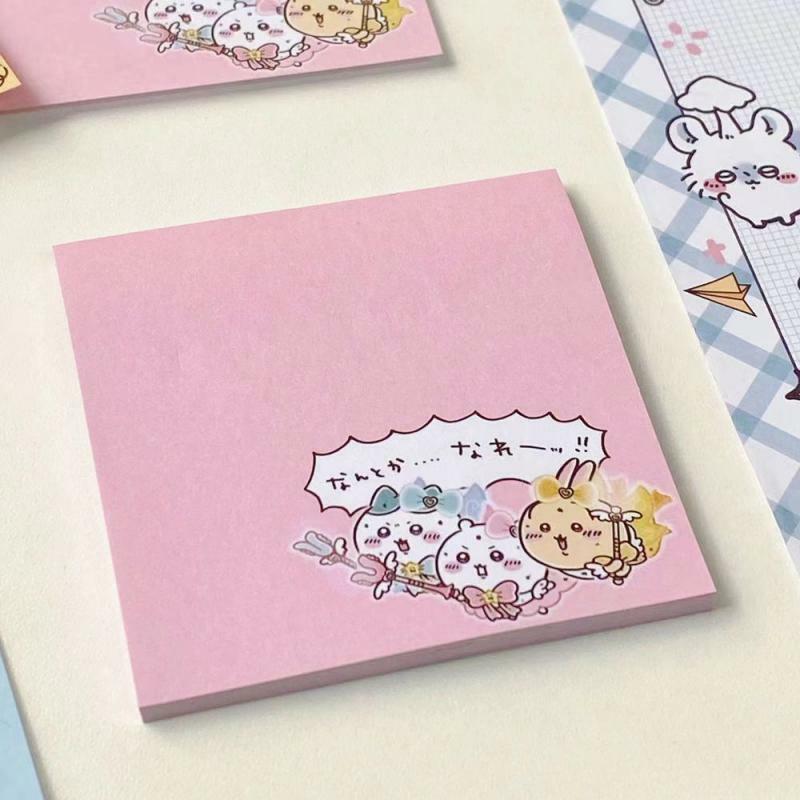 Kawaii Chiikawas Sticky Note Paper Cartoon Cute Portable Message Paper Student Decoration Sticker Removable Memo Paper