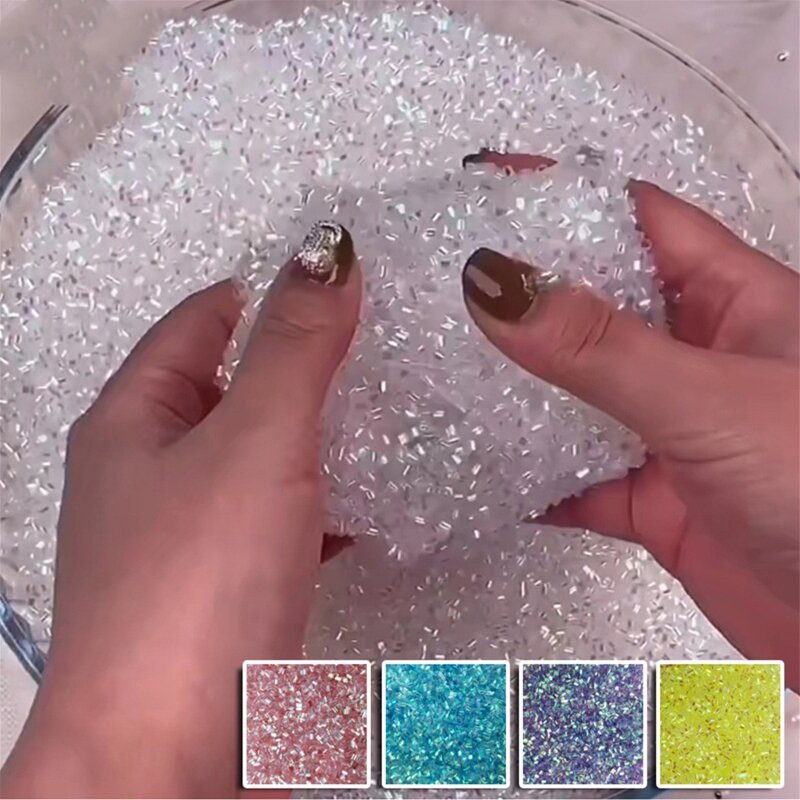 Kids Sprinkles Beads Toy for Floam Filler Particles Accessories Kids Filler DIY Supplies for Creative Ball