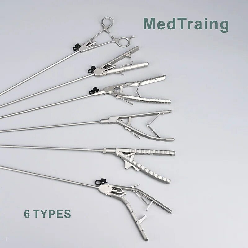 Soporte de aguja de entrenamiento laparoscópico, simulador de laparoscopia, insturmentos, equipo de paraticia de cirugía