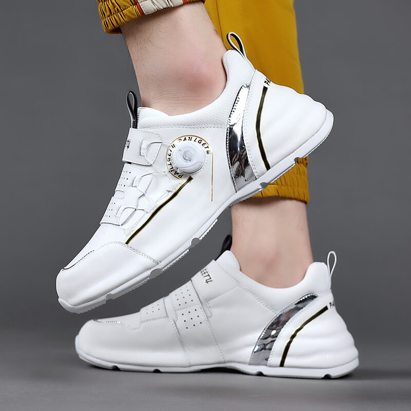 Spring 2024 Golf Training for Male Quick Lacing Golf Shoes Men Anti Slip Walking Shoes Mens Comfortable Golf Sneakers Man