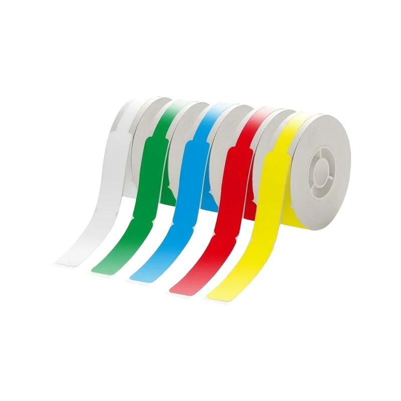 5 Roll Label Maker Tape etichette per cavi impermeabili etichette adesive per cavi etichette adesive etichette per cavi per stampante per etichette D110