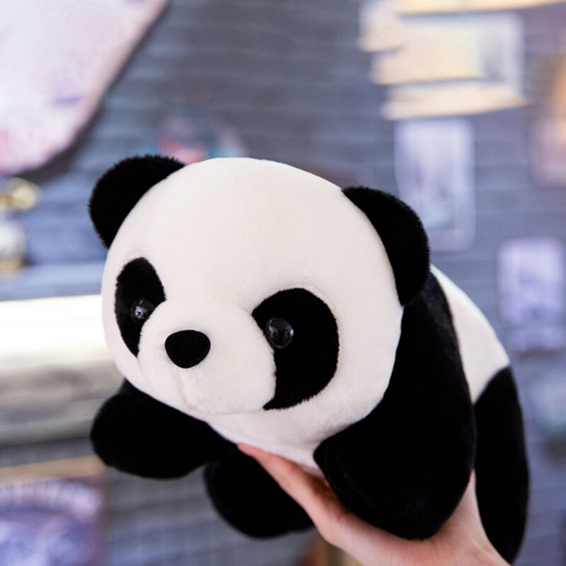 Kawaii Panda Plush Toys Realistic Stuffed Doll Soft Comfortable Skin-friendly Plush Toy for Kids Baby Comforting Gifts