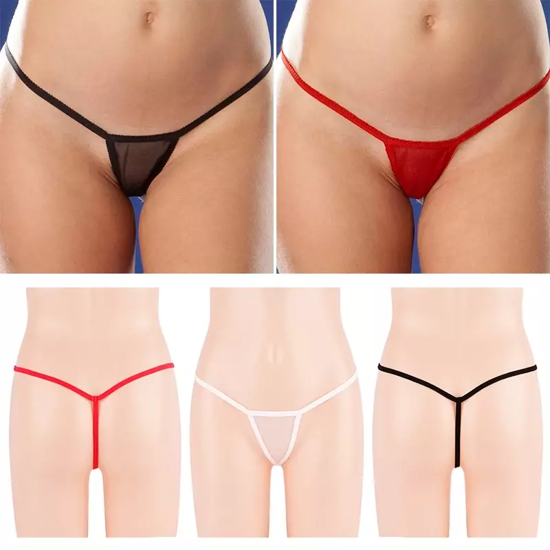 Mini Women G-String Thong Panties Solid Sexy Briefs Thong Women Lingerie Underwear T-back Ultrathin Sheer Erotic Low Waist