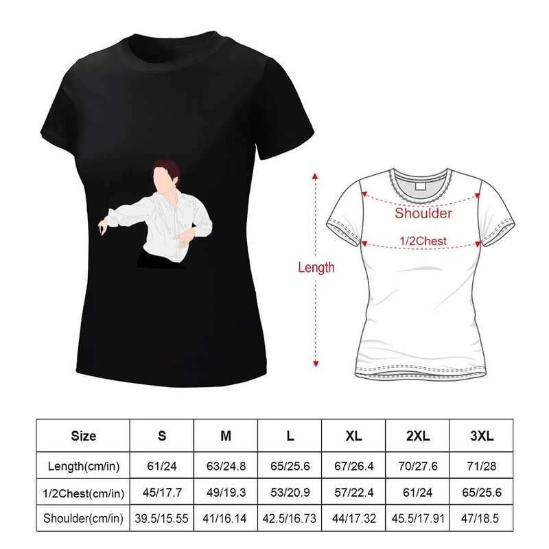 T-shirt feminina com design de amor, tops engraçados e bonitos