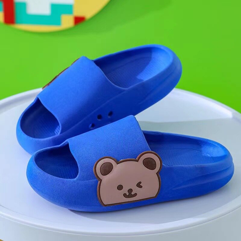 Zapatillas antideslizantes de verano para niños y niñas, zapatos informales suaves y sólidos, transpirables, para el baño y el hogar