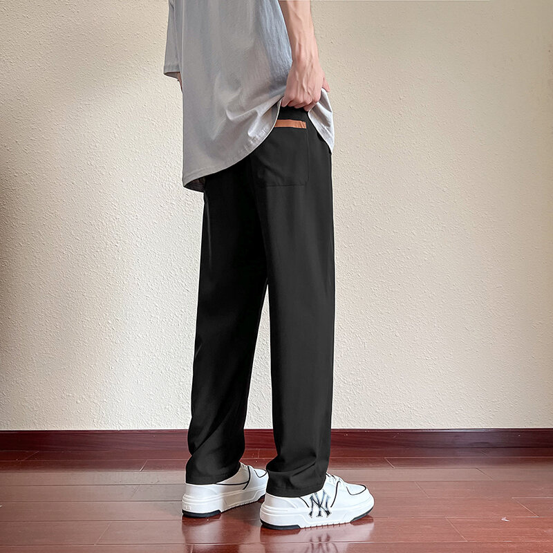 2024 nuovi pantaloni da uomo tinta unita abbigliamento da lavoro pantaloni Casual larghi coreani Y2k abbigliamento Jogger pantaloni Cargo maschili