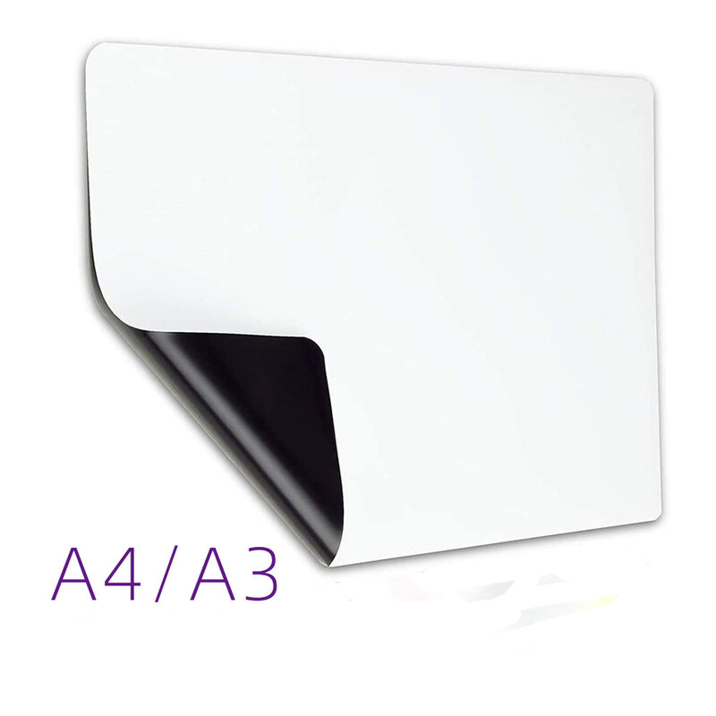 A3 A4 Size Magnetic Whiteboard Dry Erase White Boards Soft Home Office Kitchen Flexible Pad Fridge Stickers Memo Message Board