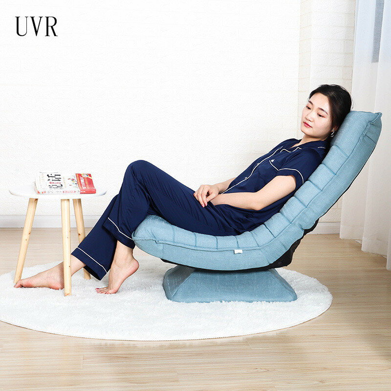 UVR Sofa Malas Tunggal Dapat Dilipat dan Dicuci Berputar Kursi Kecil Santai Kursi Berbaring Kamar Tidur Balkon Sandaran Tatami