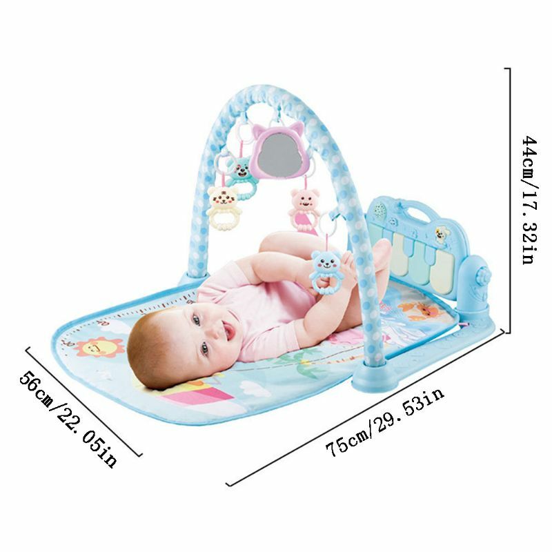 4XBD Plastic Fitness Rack Pendants Newborn Gym Toy Hanging Ornaments Baby Rattle